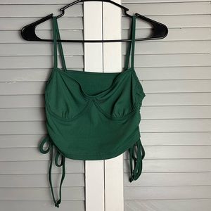 3 Colors of Cropped Tank Tops with Ties